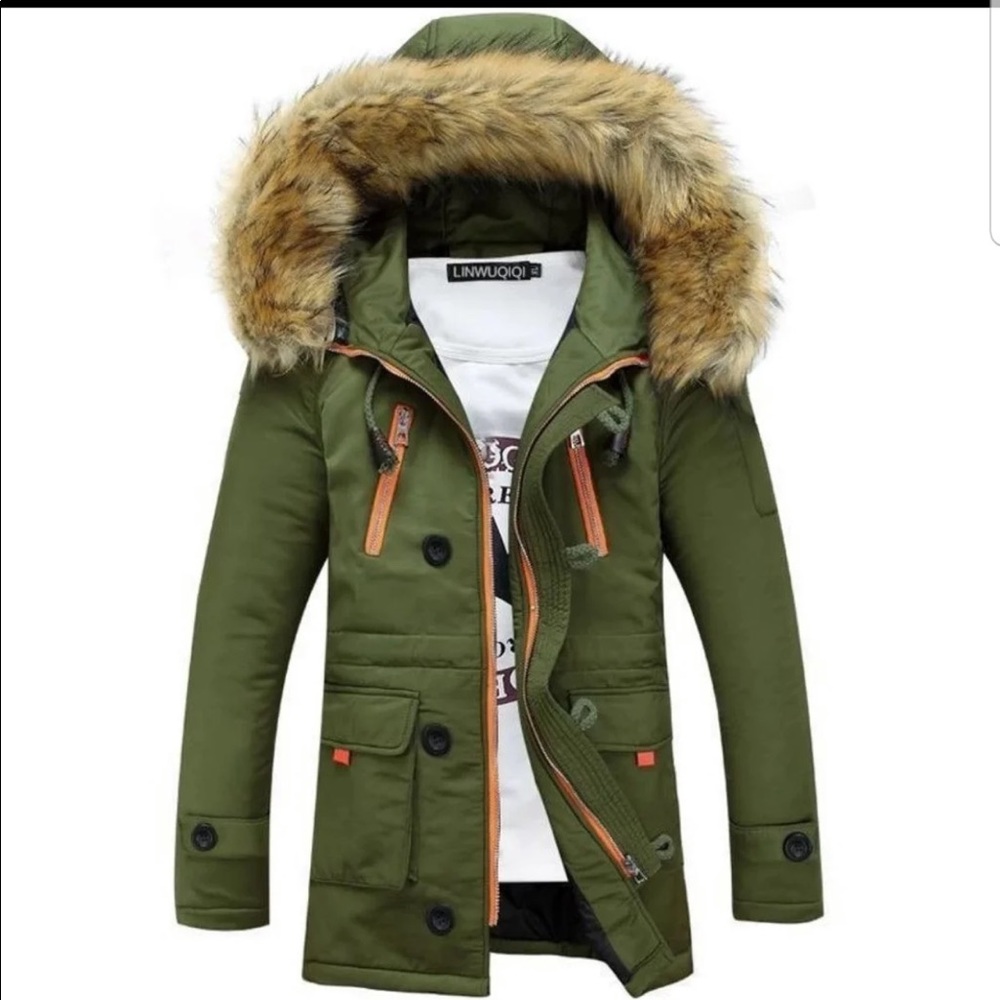 Army Green Parka Maine